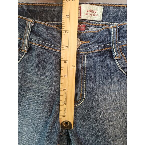 LEI Ashley Low-Rise Bootcut Jeans 2012 Juniors 5R Y2K Style - Picture 5 of 9